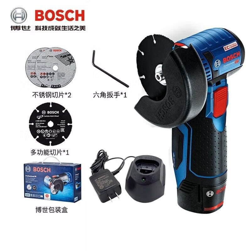 Угловая шлифовальная машина Bosch GWS12V-76 + комплект дисков, зарядное устройство