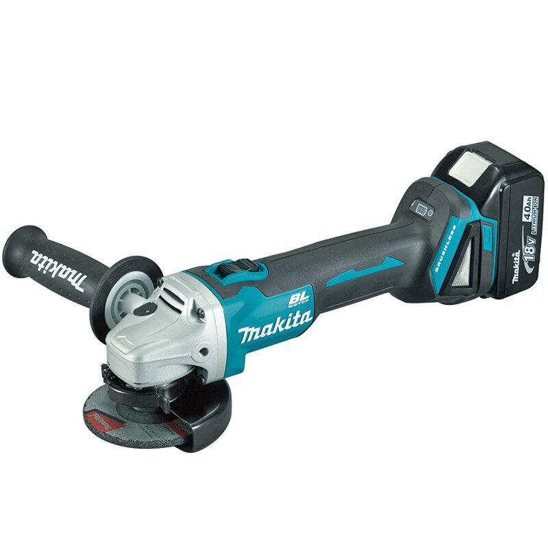 Угловая шлифовальная машина Makita DGA406RME, 660W + два аккумулятора 4.0Ah, зарядное устройство