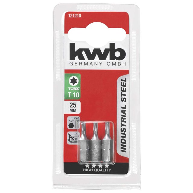 бита KWB TORX10 25мм 3шт