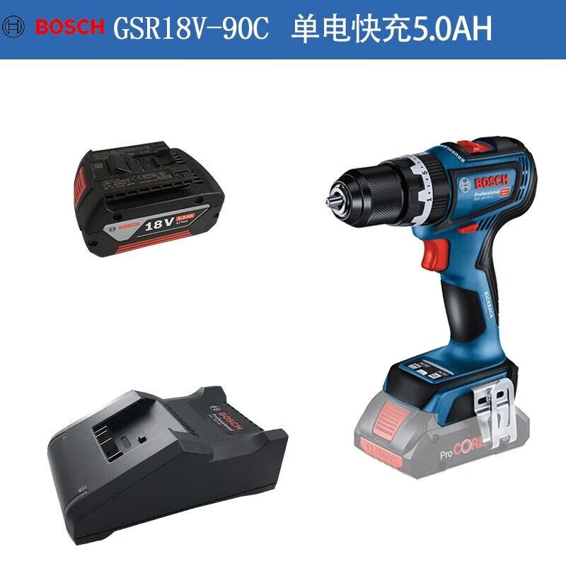 Дрель электрическая Bosch GSR18V-90C + аккумулятор 18V/5.0Ah, зарядное устройство