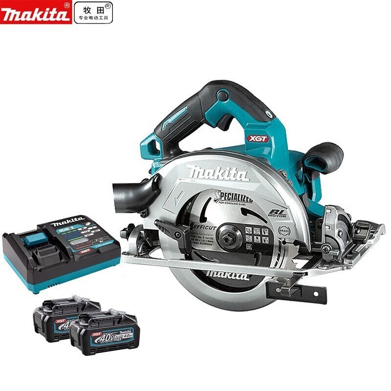 Циркулярная пила аккумуляторная Makita HS004GM201 + два аккумулятора 4.0Ah, зарядное устройство