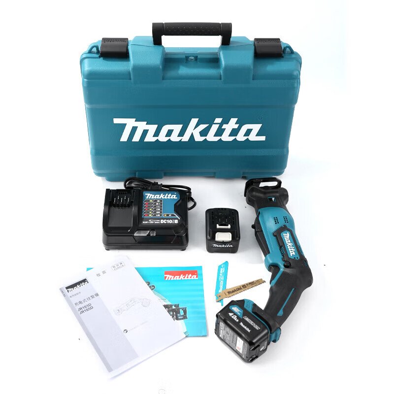 Сабельная пила Makita JR103DSME + два аккумулятора 12V/4.0Ah, зарядное устройство, кейс