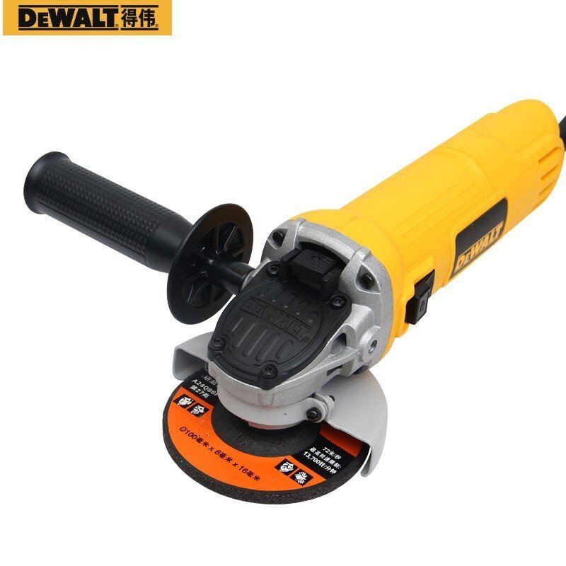 Угловая шлифовальная машина Dewalt 850 Вт, ручной шлифовальный круг, многофункциональная шлифовальная машина для полировки металла, резки DWE8200S, боковой переключатель 100 мм