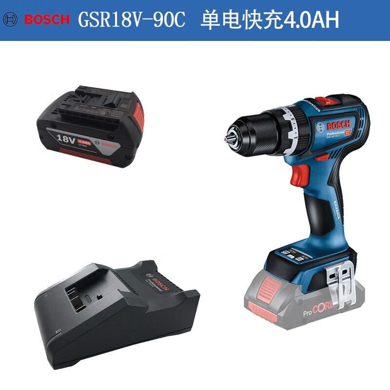 Дрель электрическая Bosch GSR18V-90C + аккумулятор 18V/4.0Ah, зарядное устройство